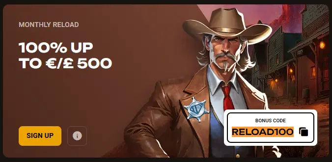SlotLair Monthly Reload Bonus 